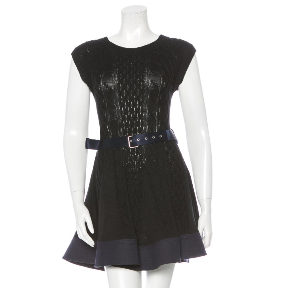 SACAI Cable Knit Godet Dress
Size: XS
